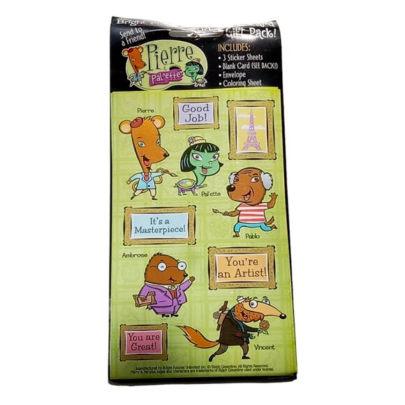 RARE Vintage Pierre & Pal'ette Stickers, NOS, - Picture 1 of 11